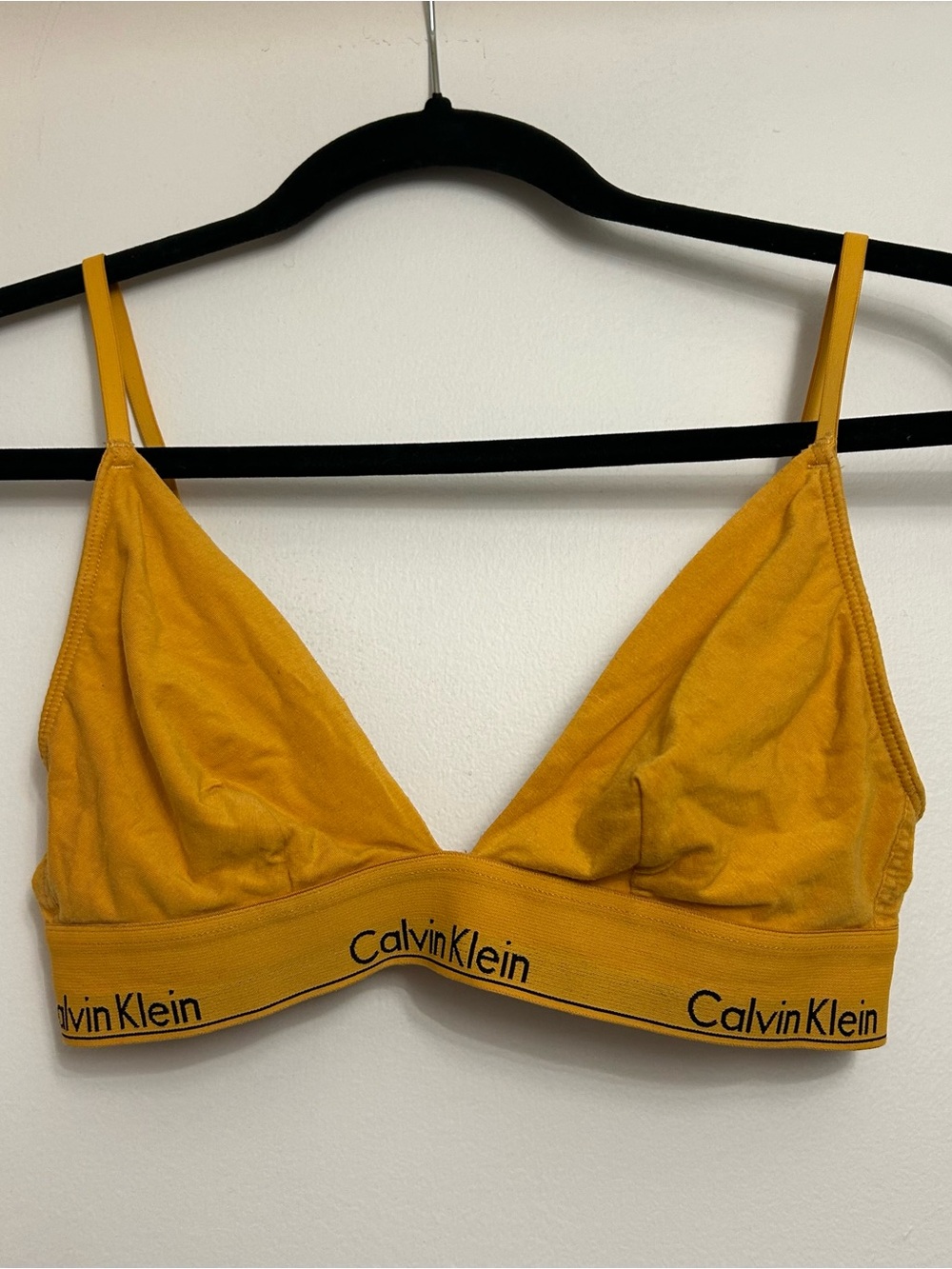 Calvin Klein Mustard Triangle Bralette